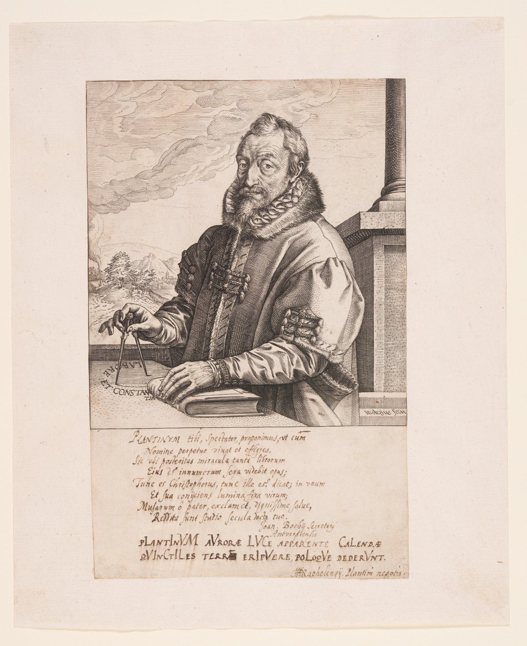 Christopher Plantin, editor em Antuérpia de Hendrick Goltzius