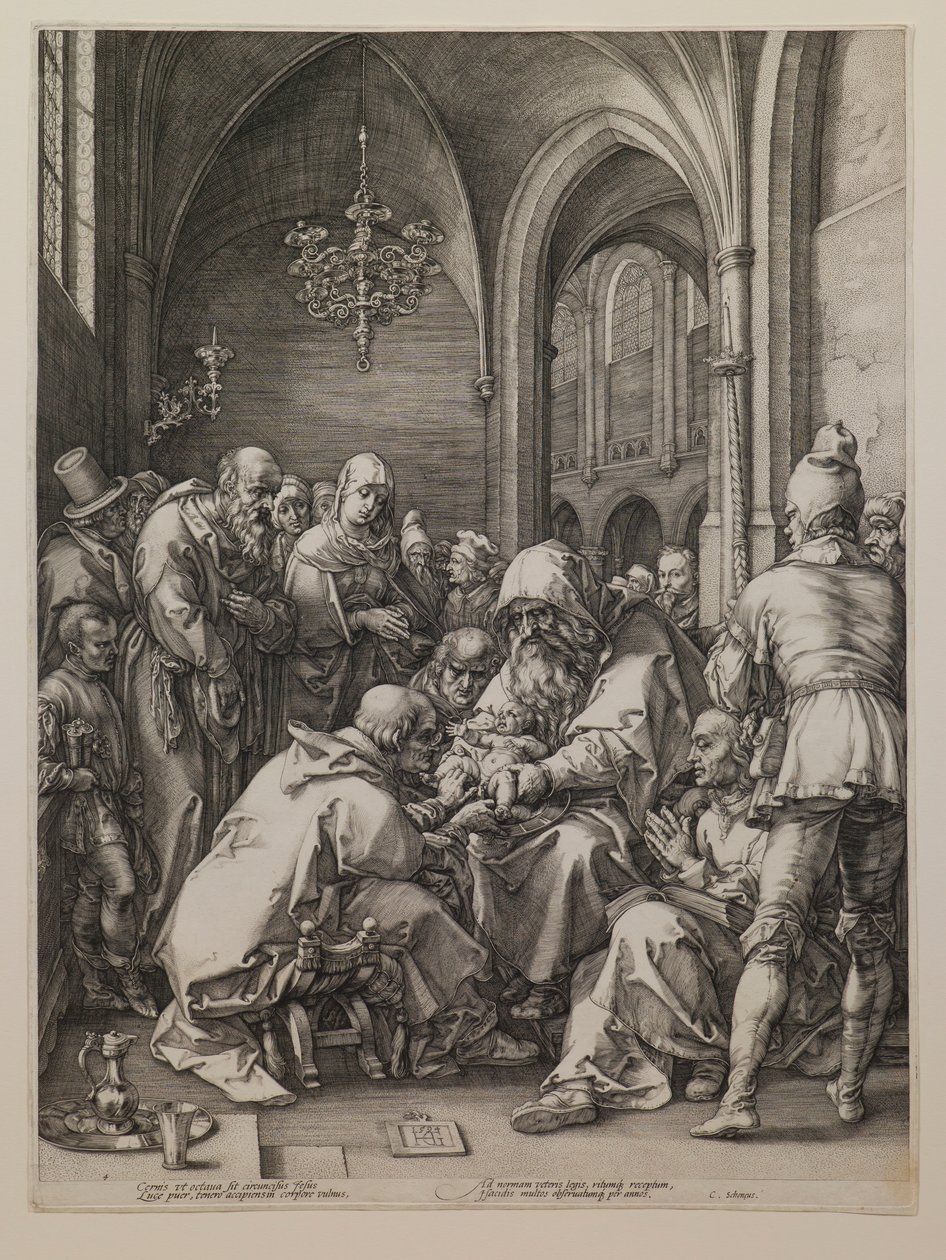 A Circuncisão, da série «A Vida da Virgem» de Hendrick Goltzius