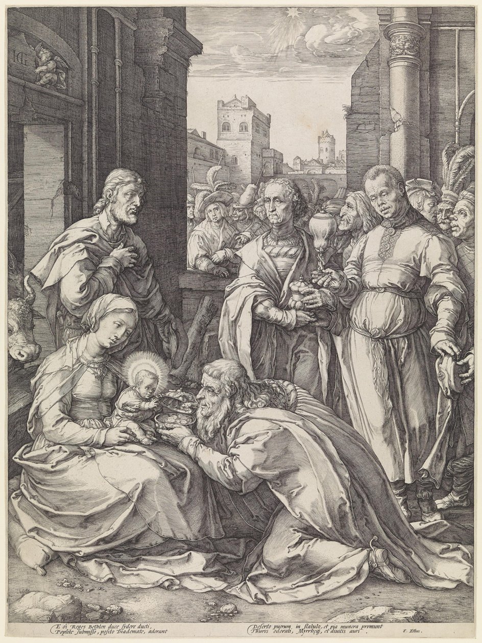 Os Três Reis Magos de Hendrick Goltzius