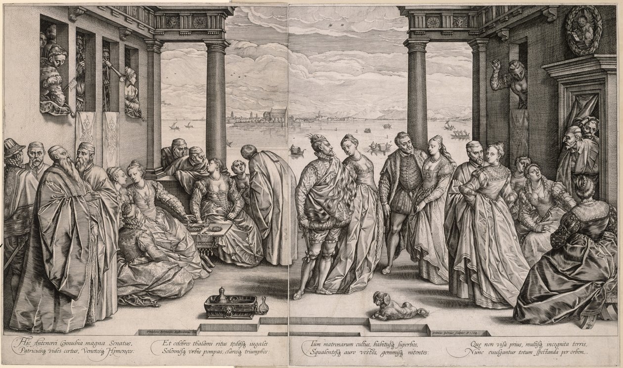 O Casamento de Antenor (Casamento Veneziano) de Hendrick Goltzius