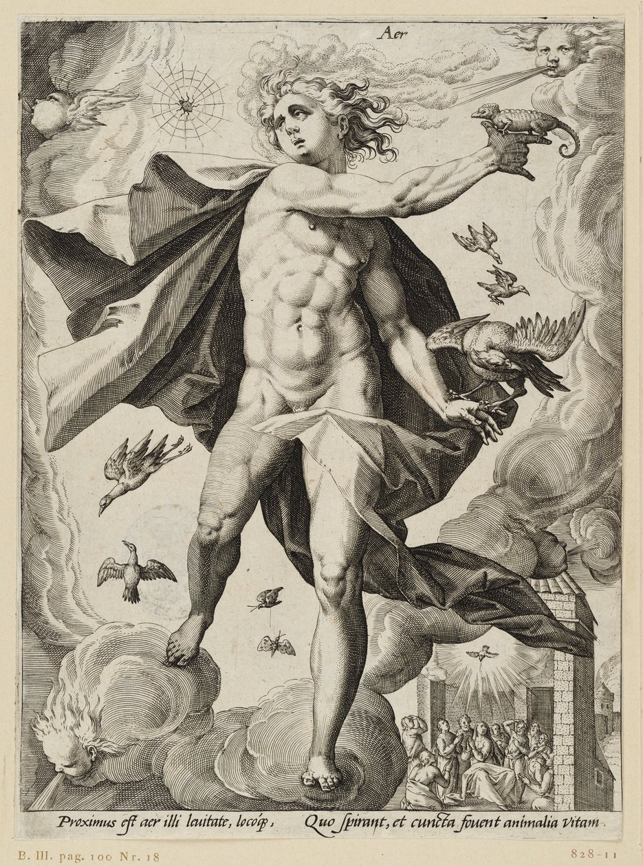 Os quatro elementos: Ar de Hendrick Goltzius