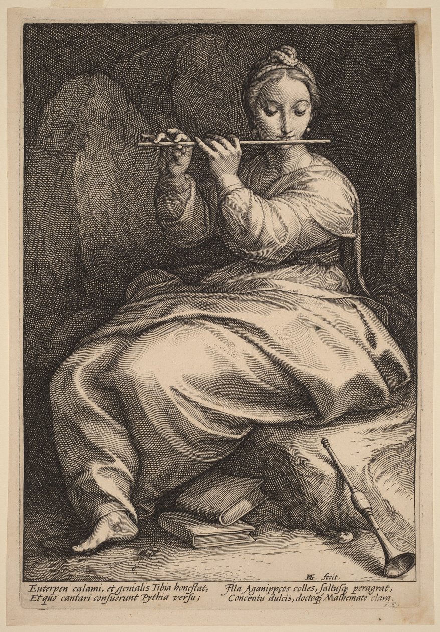 Euterpe de Hendrick Goltzius