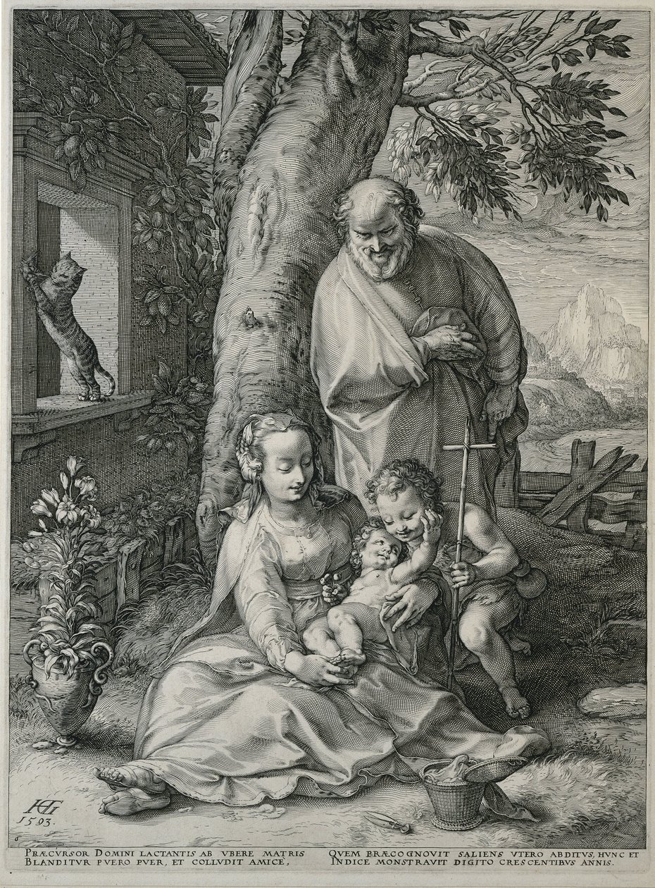 A Sagrada Família com João Baptista
O início da vida de Maria (título da série)
Obras-primas (título da série) de Hendrick Goltzius