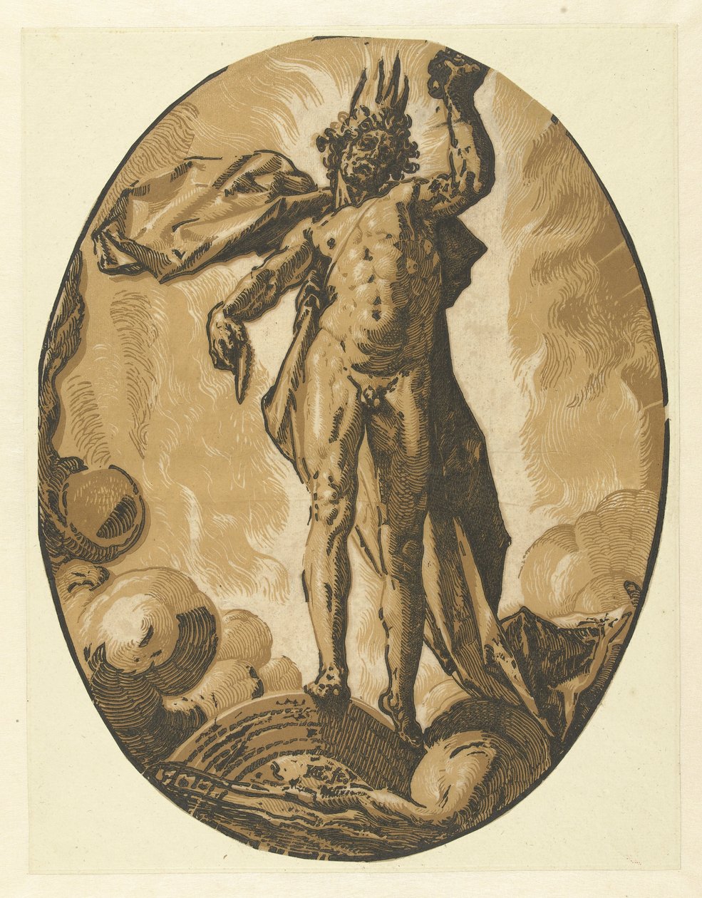 Hélio (morre)
Deuses e deusas (título da série) de Hendrick Goltzius