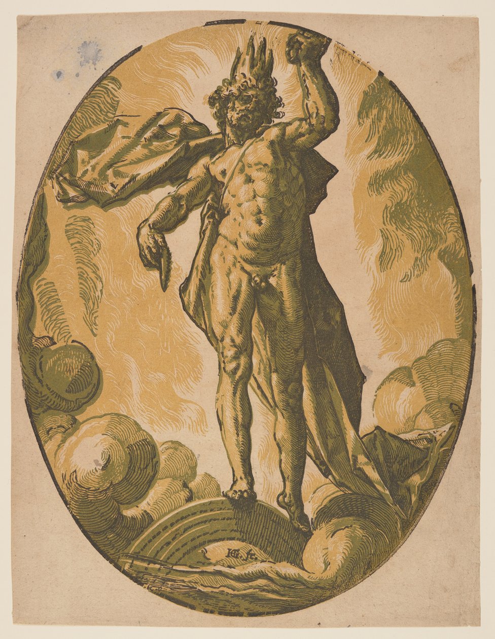 Helios, de The Deities de Hendrick Goltzius
