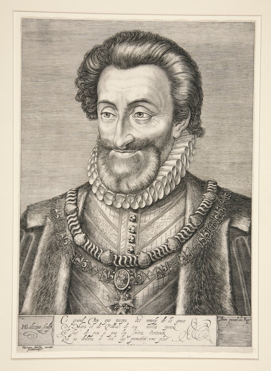 Henrique IV, rei da França e de Navarra de Hendrick Goltzius
