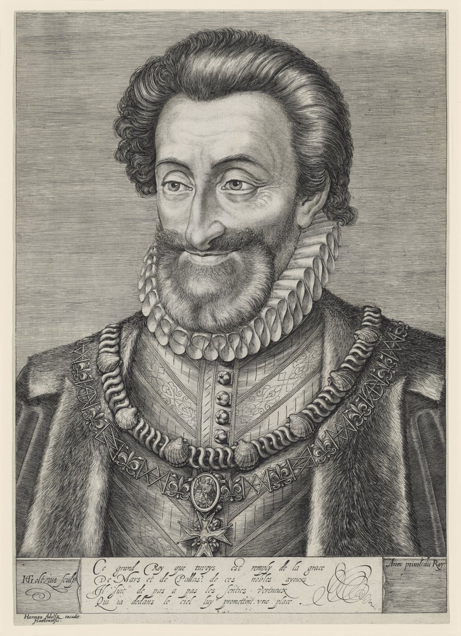 Henrique IV, rei de França e de Navarra de Hendrick Goltzius
