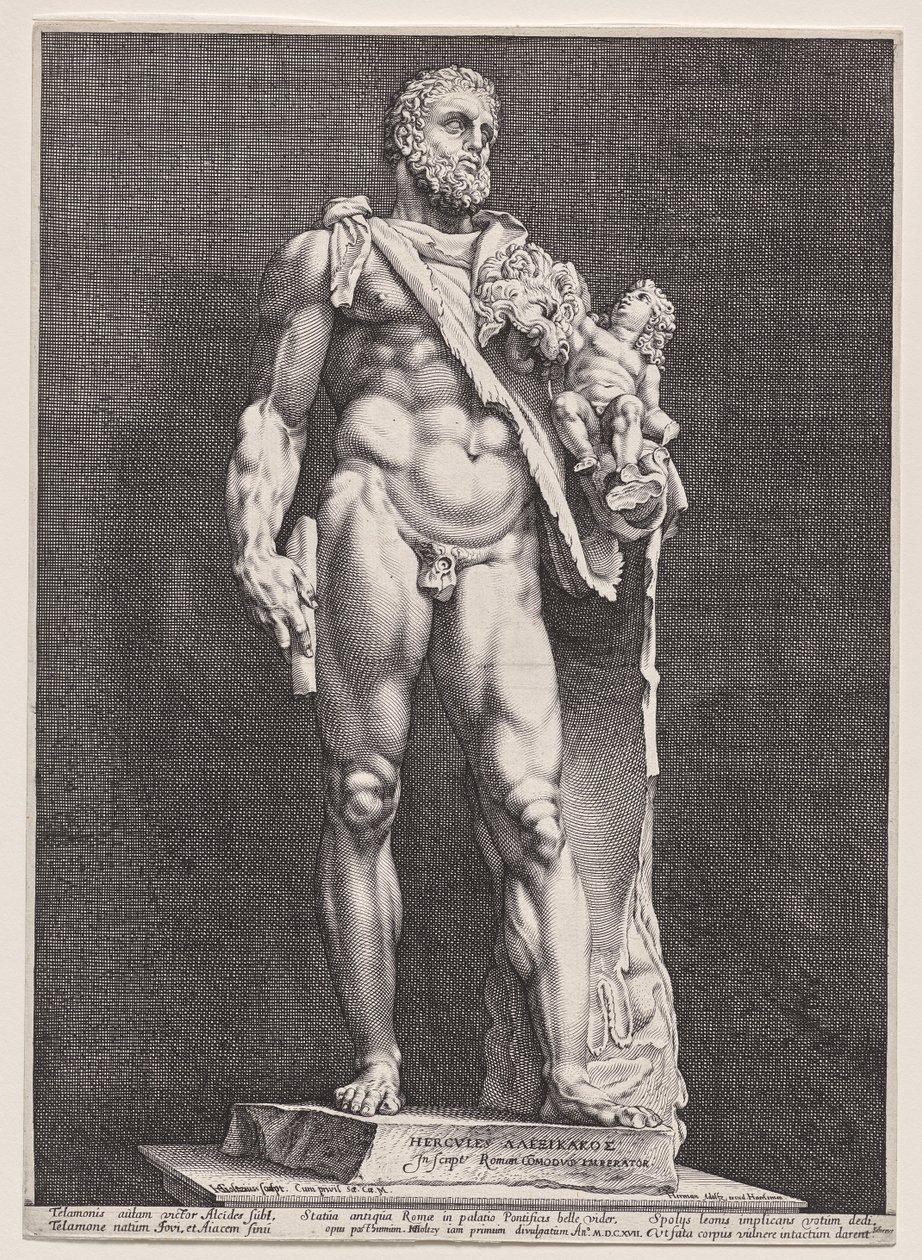 Hércules e Telefos de Hendrick Goltzius