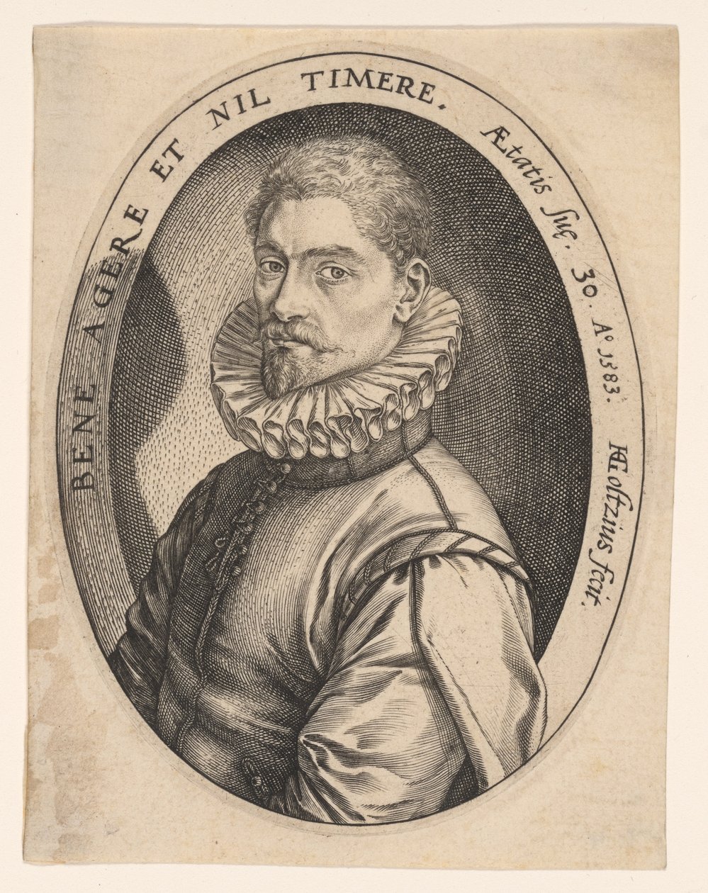 Hierónimo Scholiers de Hendrick Goltzius