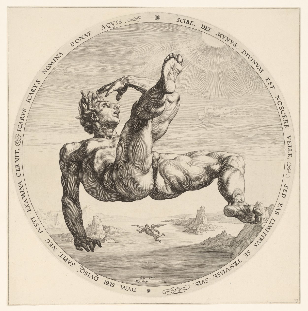 Icarus
De vier vallers (título da série) de Hendrick Goltzius