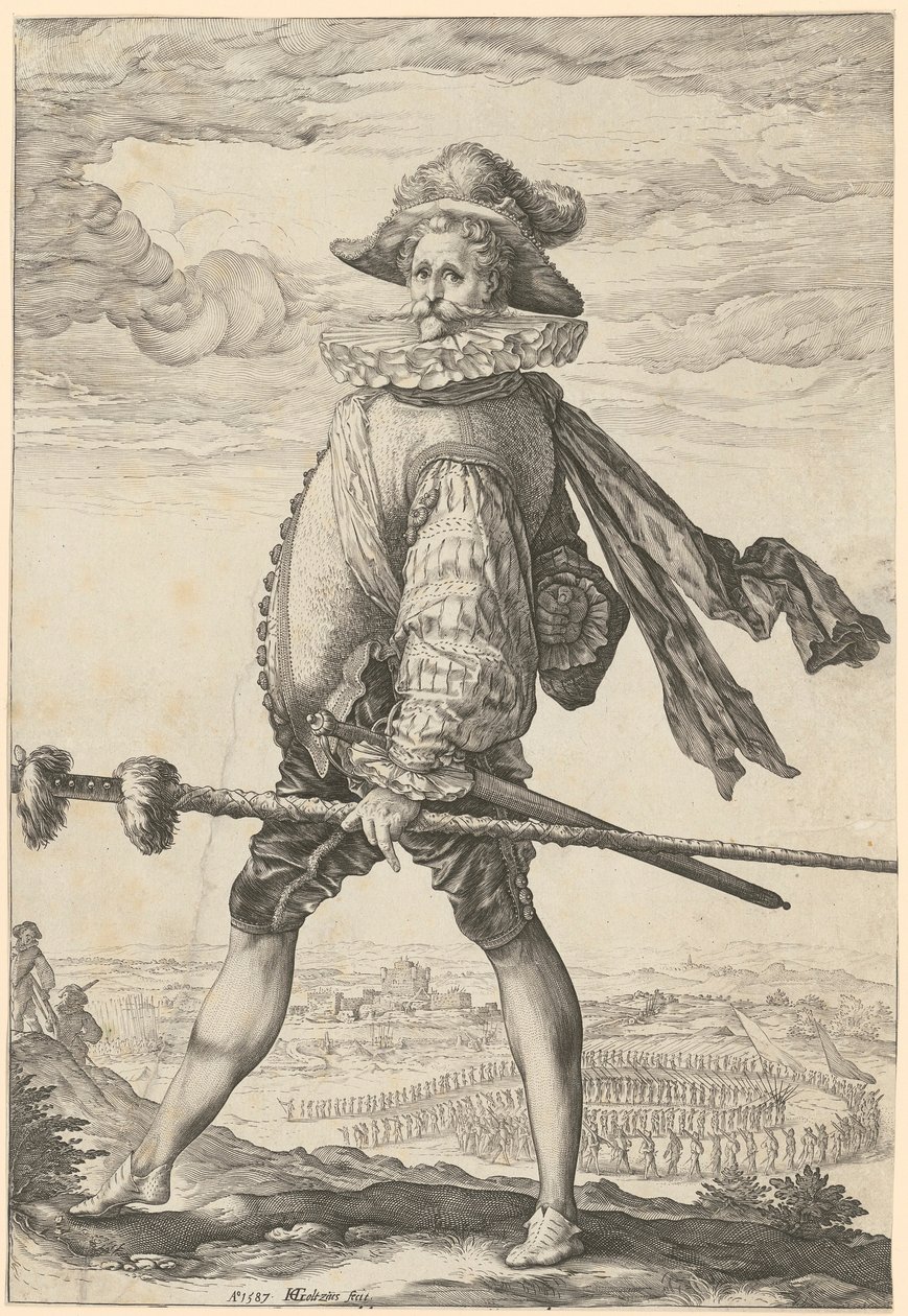 Capitão de infantaria de Hendrick Goltzius