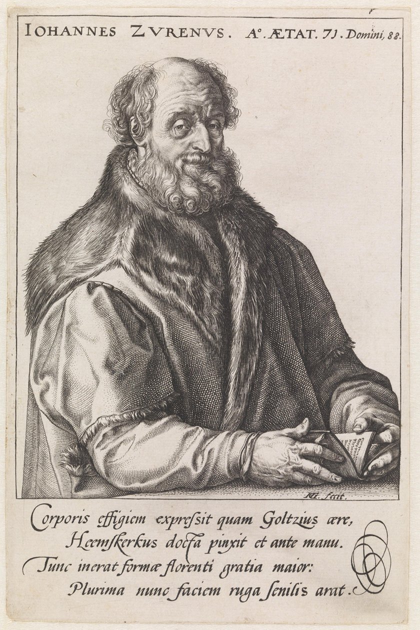 Johannes Zurenus (1517-1591) de Hendrick Goltzius