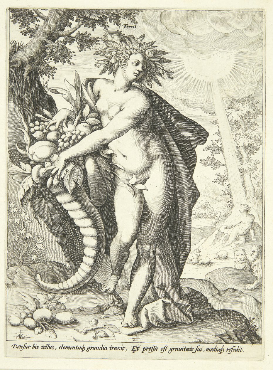 Terra (Terra) de Hendrick Goltzius