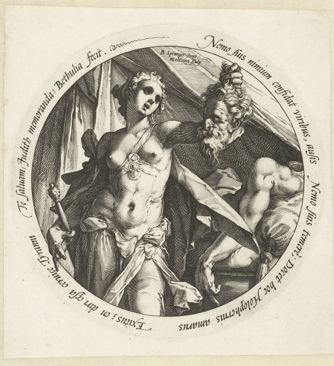 Judith com a cabeça de Holofernes de Hendrick Goltzius
