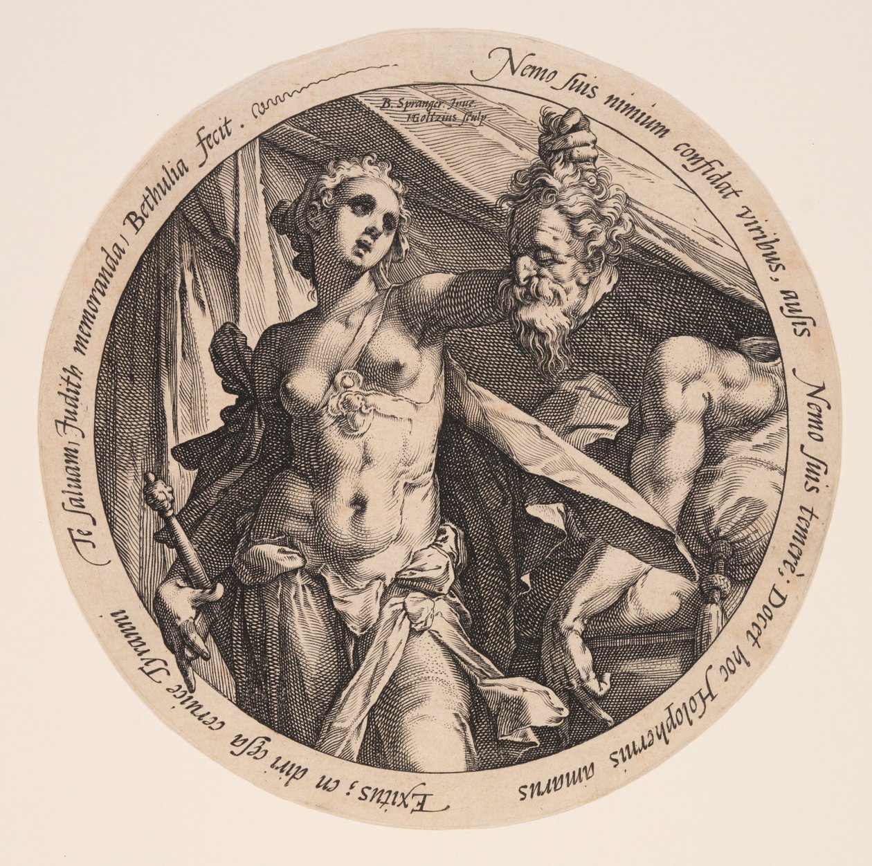 Judite com a cabeça de Holofernes de Hendrick Goltzius