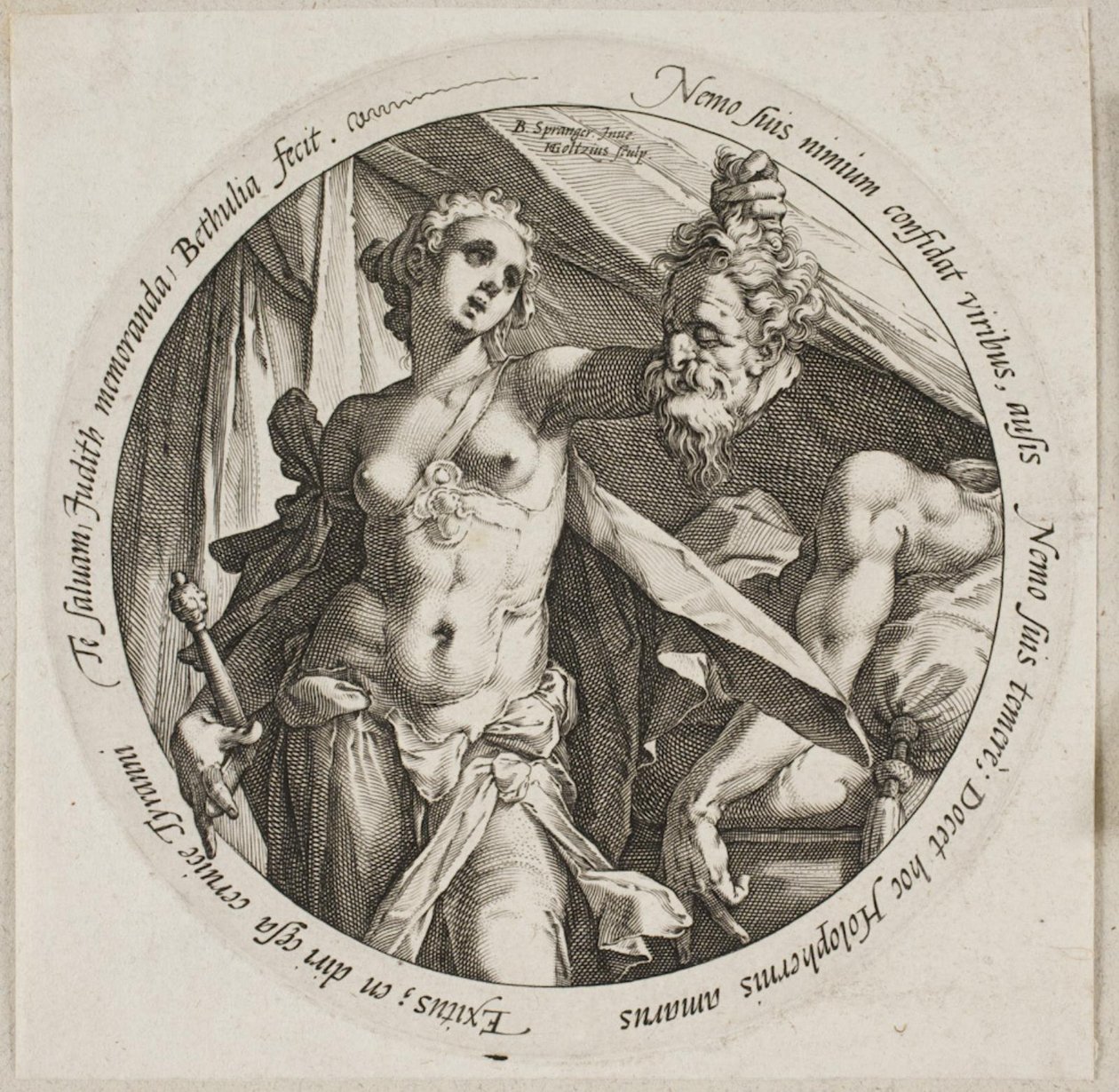 Judite com a cabeça de Holofernes de Hendrick Goltzius