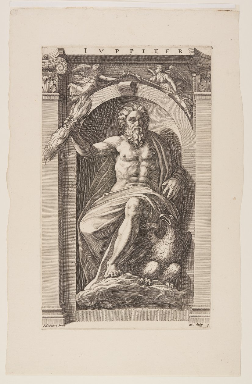 Júpiter, de Oito Deuses Pagãos de Hendrick Goltzius