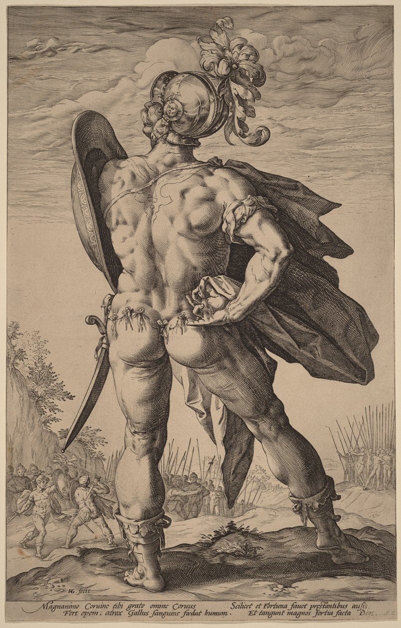 Marcus Valerius Corvus de Hendrick Goltzius