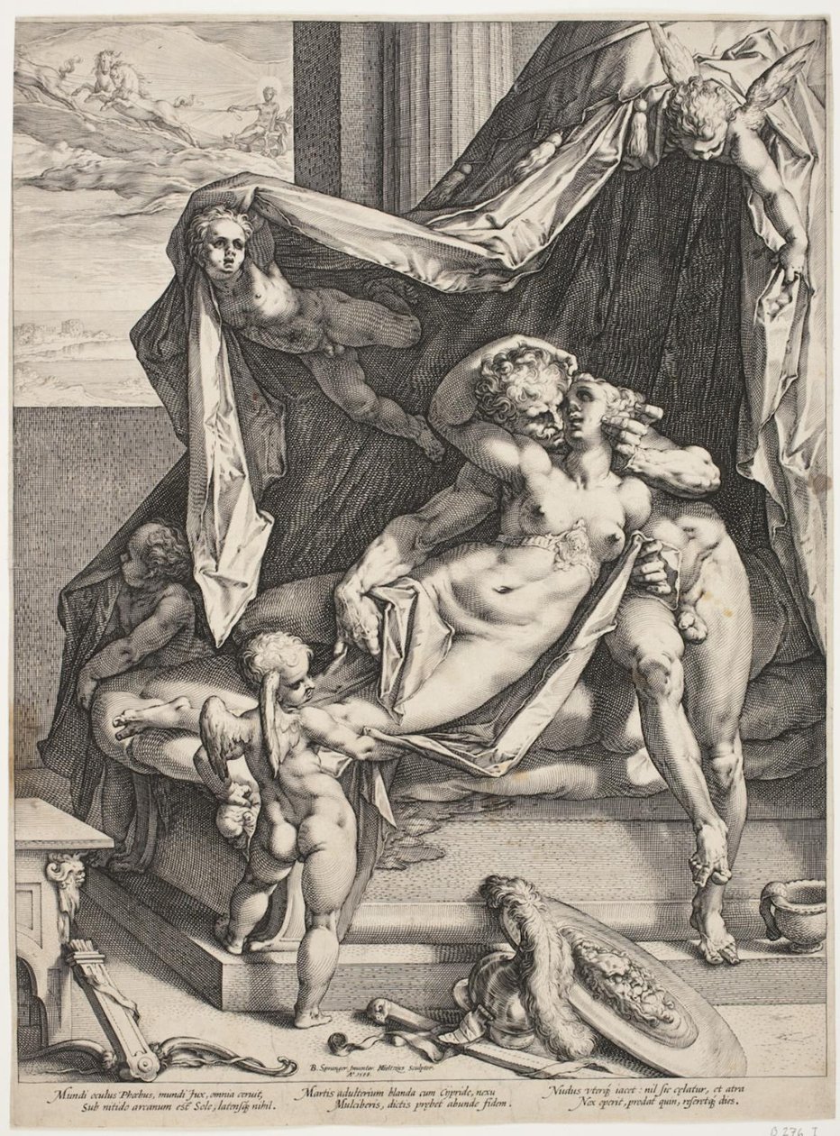 Marte e Vênus de Hendrick Goltzius