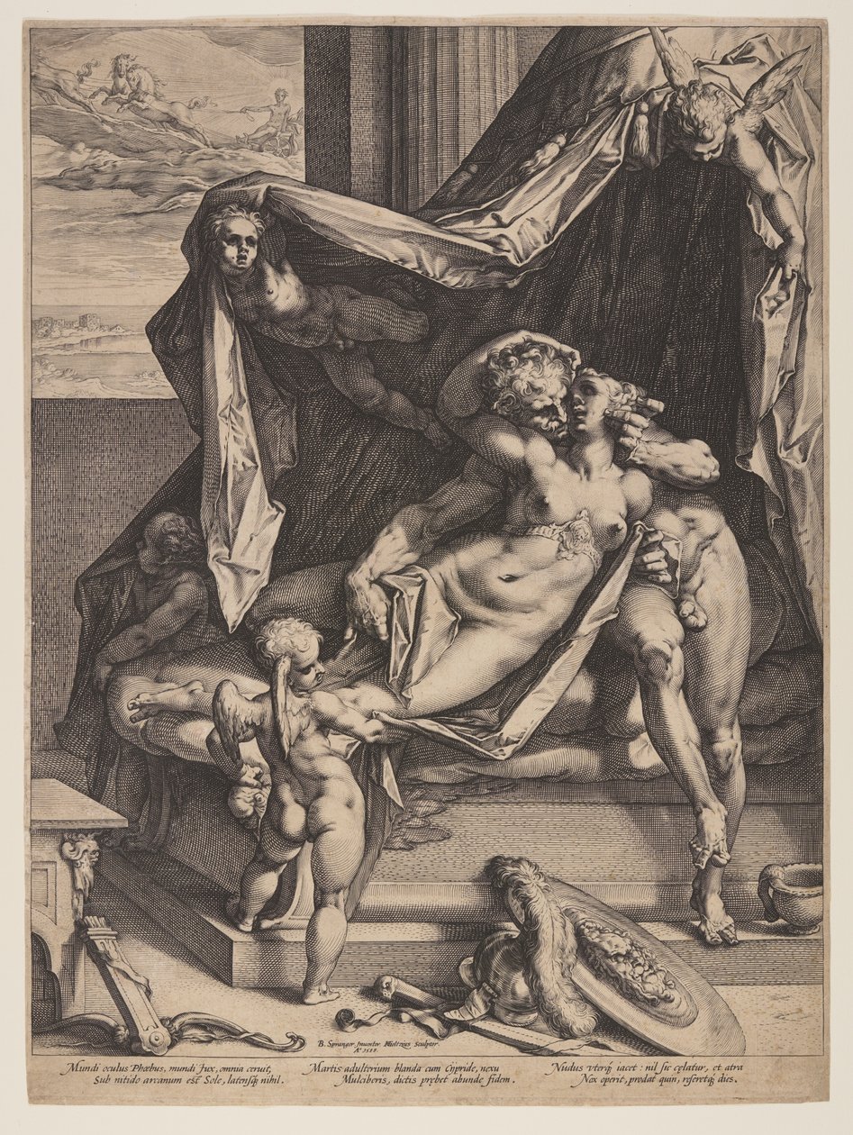 Marte e Vénus de Hendrick Goltzius