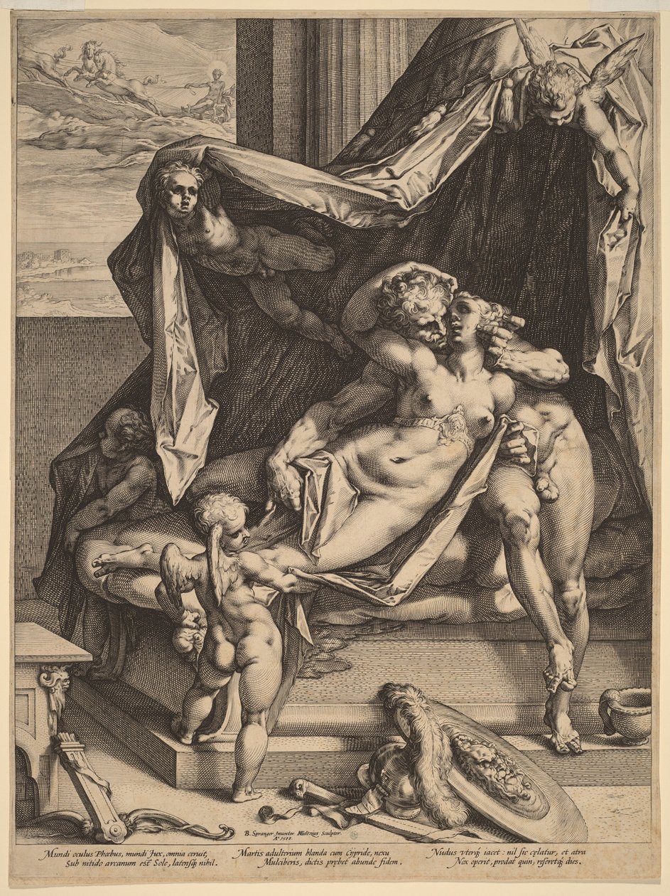 Marte e Vénus de Hendrick Goltzius