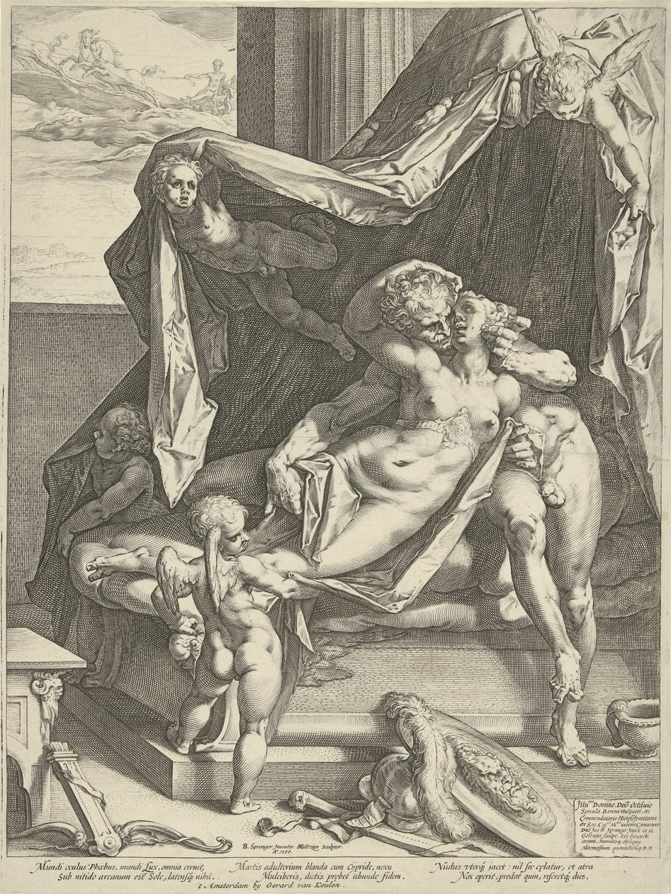 Marte e Vénus de Hendrick Goltzius