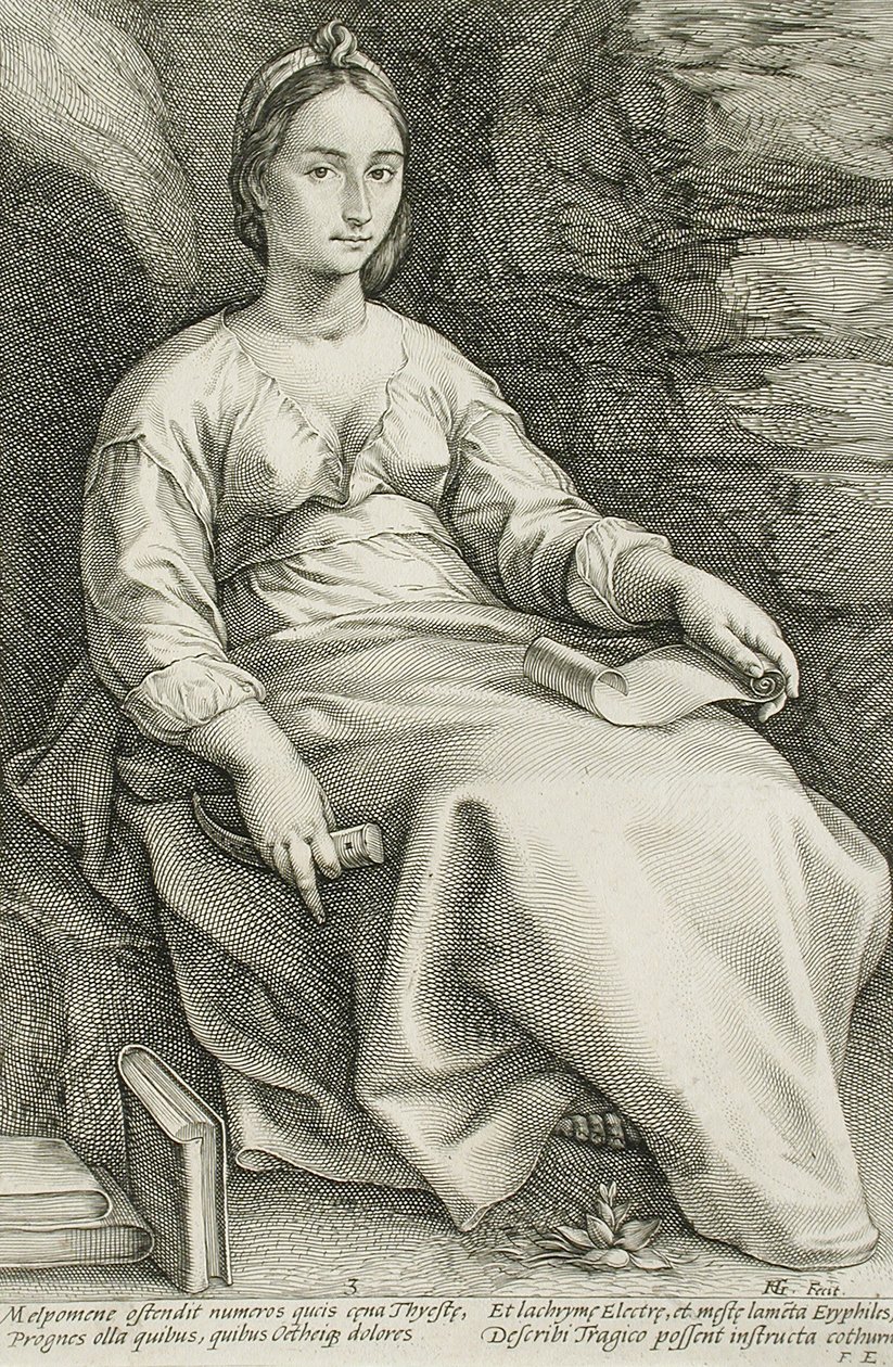 Melpómene de Hendrick Goltzius
