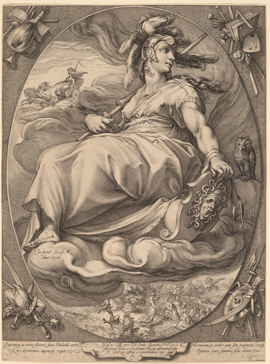 Minerva de Hendrick Goltzius