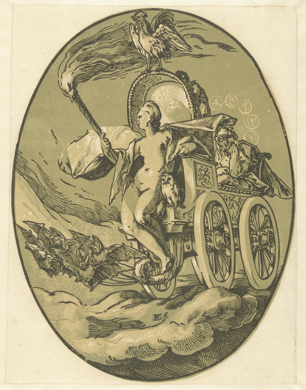 Nox
Deuses e deusas (título da série) de Hendrick Goltzius