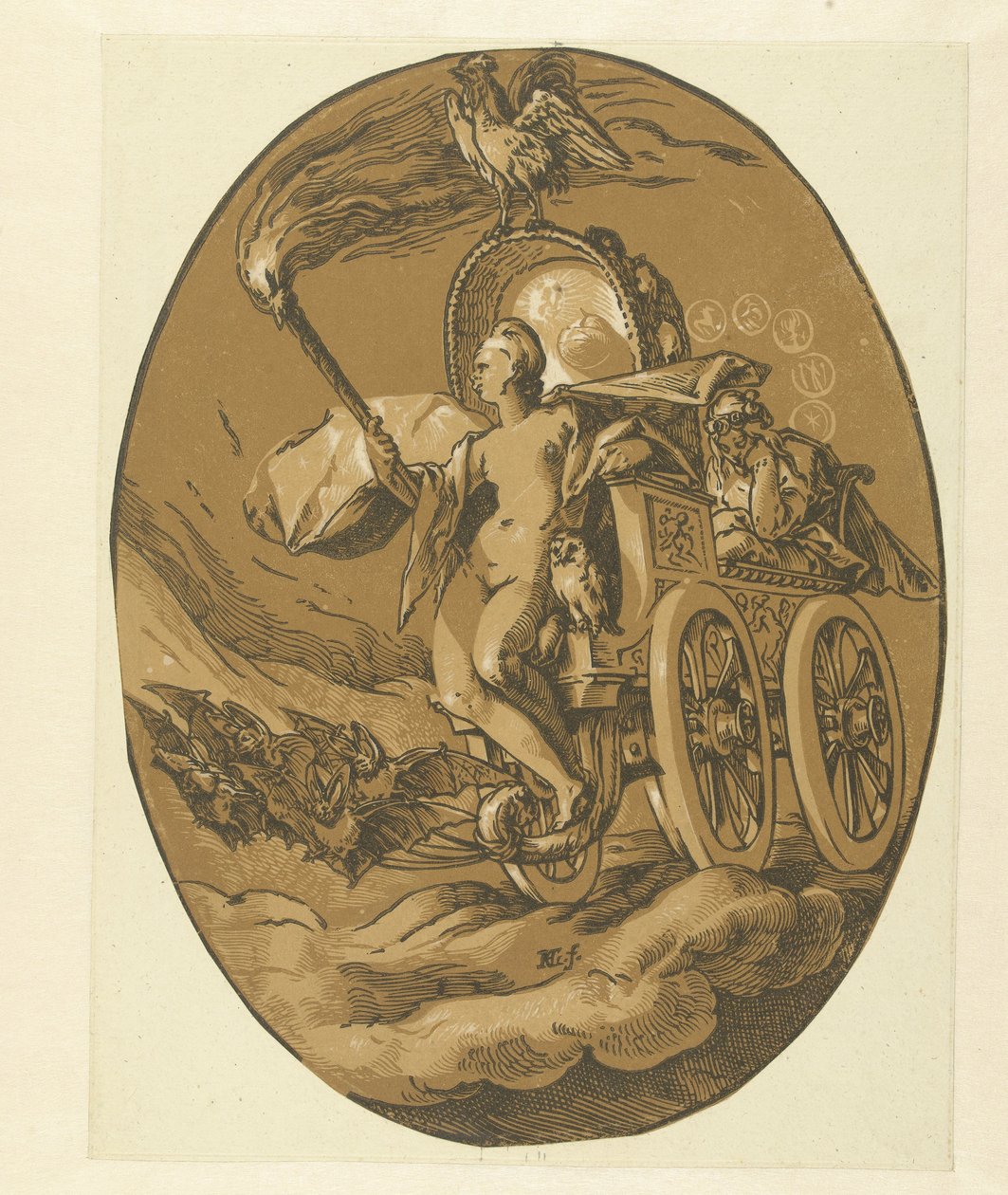 Nox
Deuses e deusas (título da série) de Hendrick Goltzius