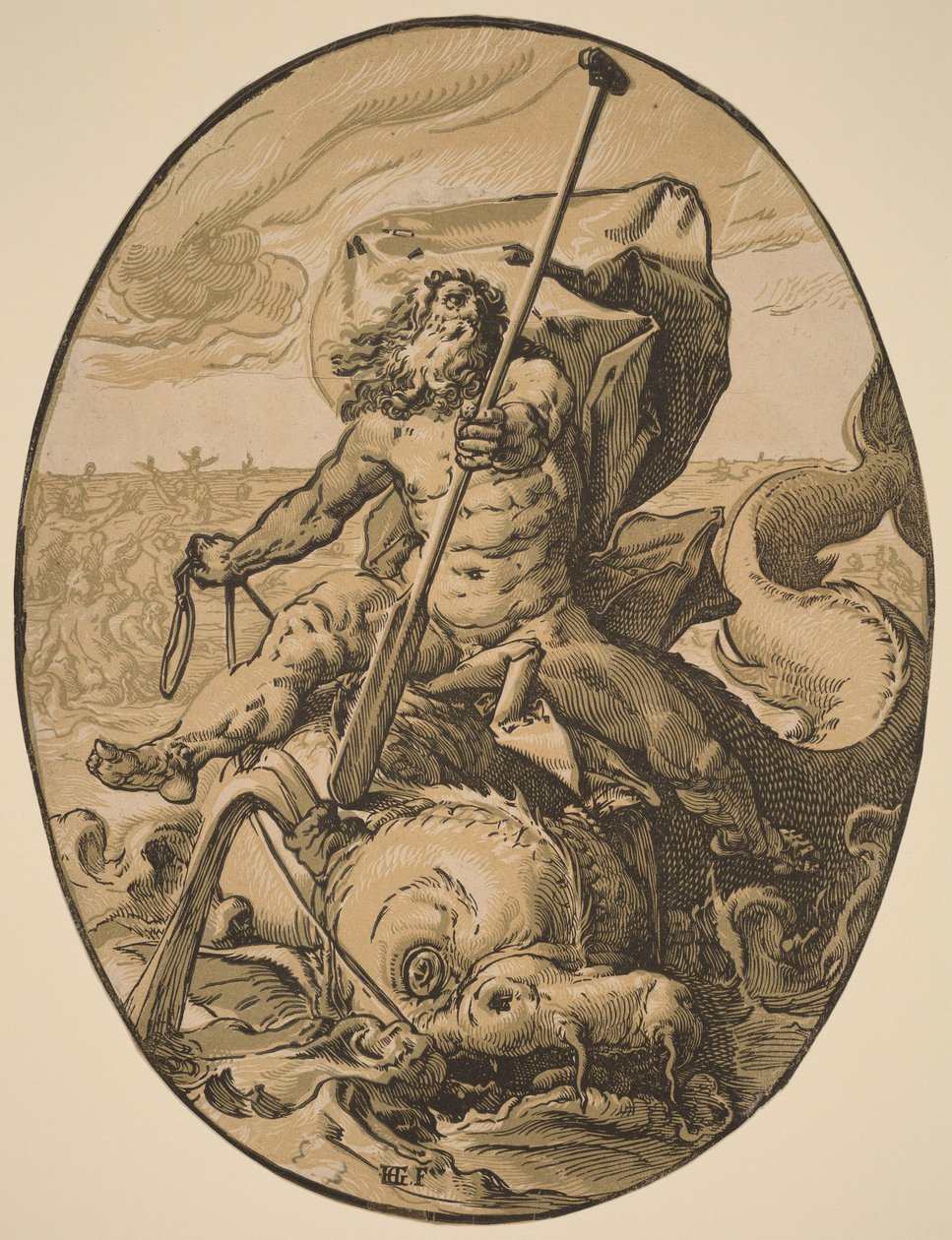 Oceanus de Hendrick Goltzius