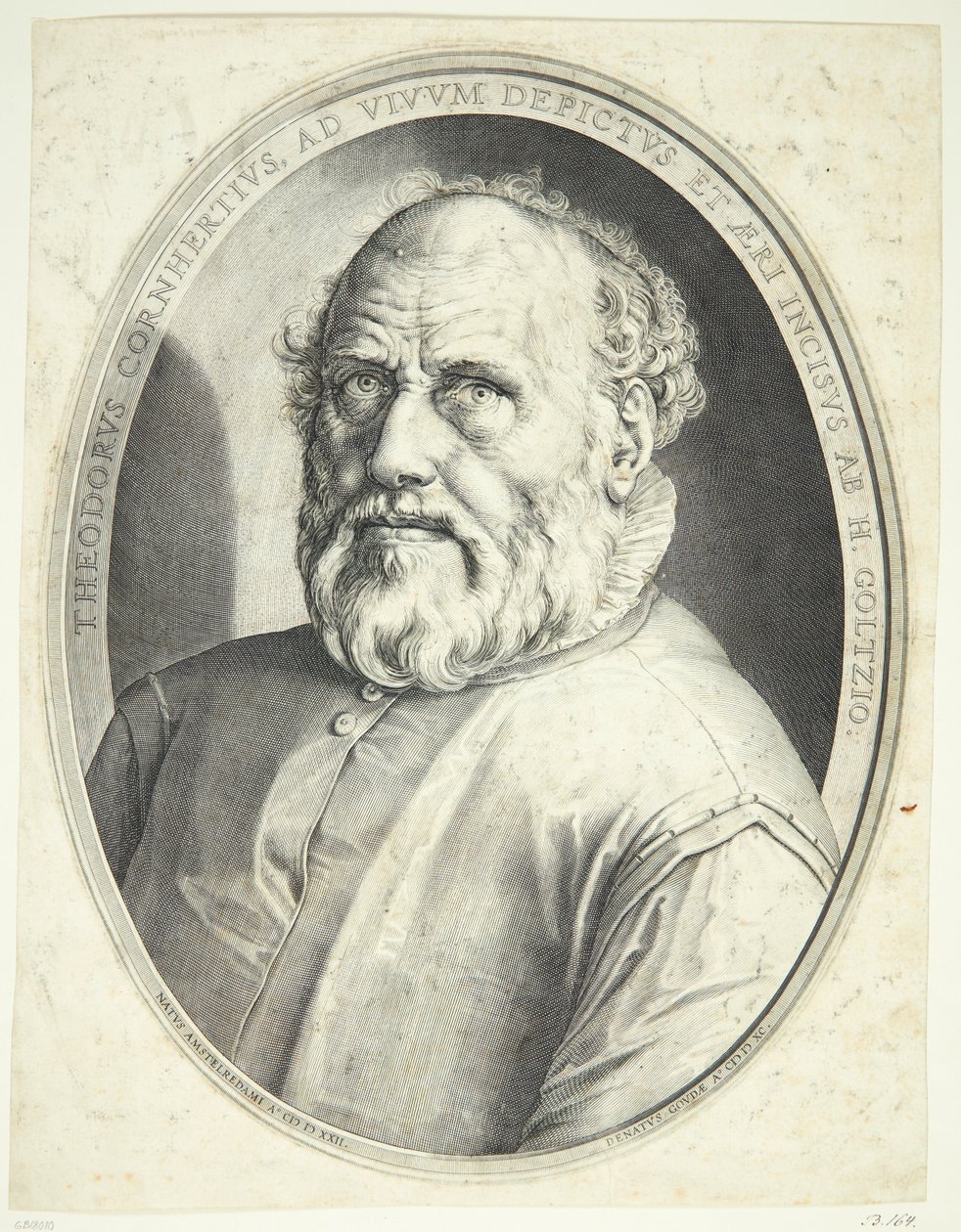 Retrato de Dirck Volkertsz Coornhert de Hendrick Goltzius