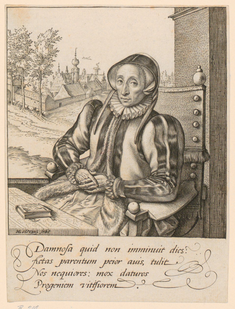 Retrato de Anna Fullings de Hendrick Goltzius