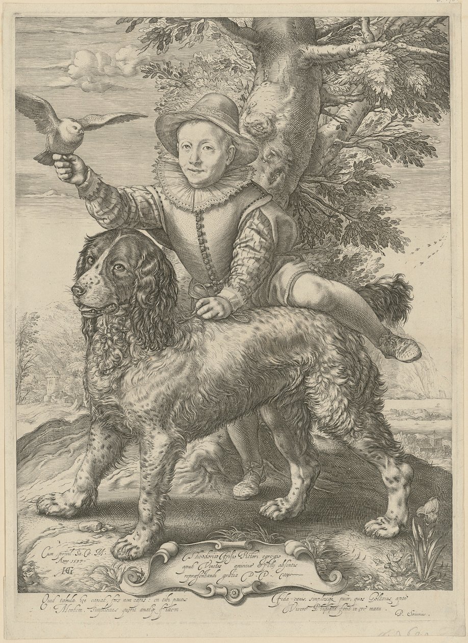 Retrato de Frederik de Vries de Hendrick Goltzius