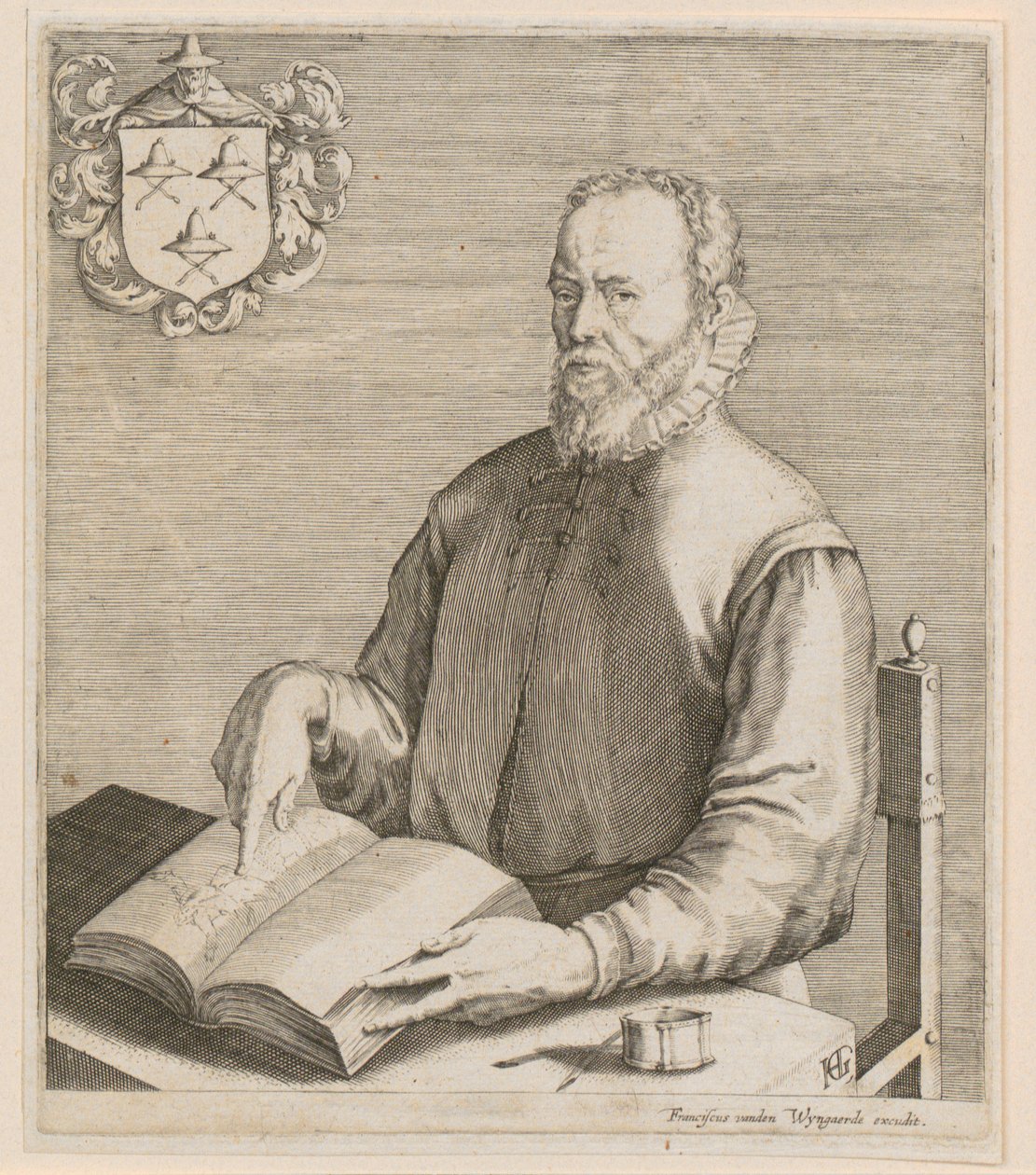 Retrato de Gerard de Jode de Hendrick Goltzius