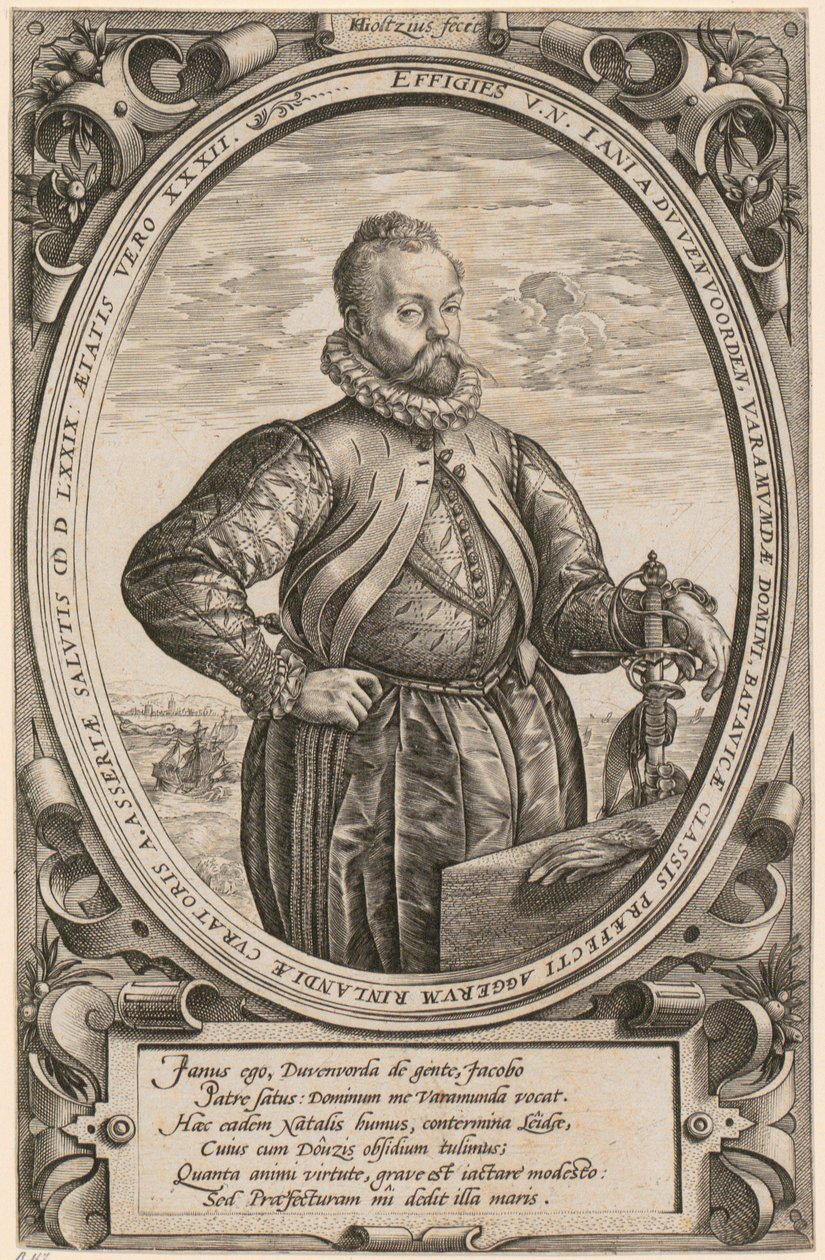 Retrato de Jan [Johann] van Duvenvoorde de Hendrick Goltzius