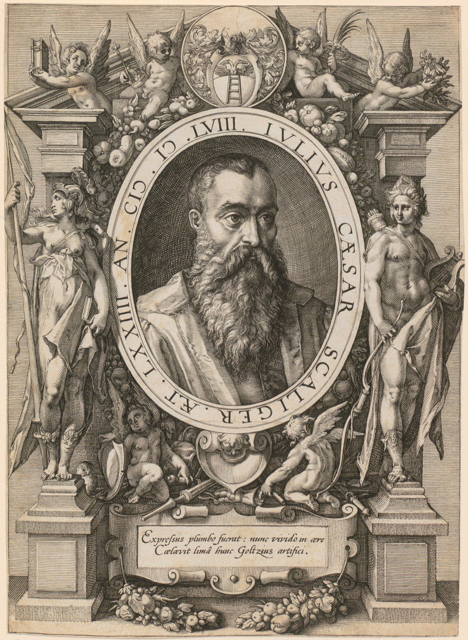 Retrato de Júlio César Scaliger de Hendrick Goltzius