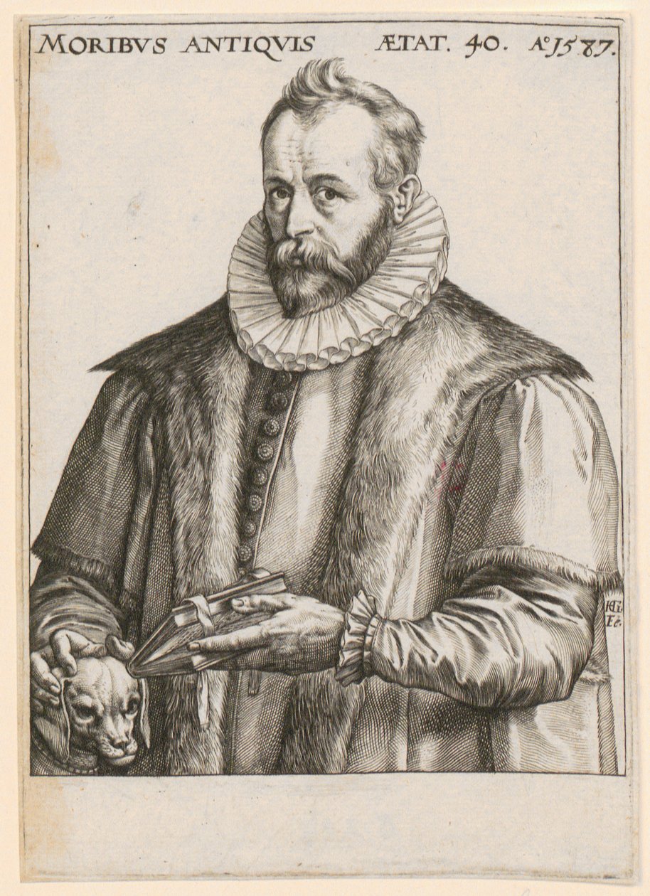 Retrato de Justus Lipsius de Hendrick Goltzius