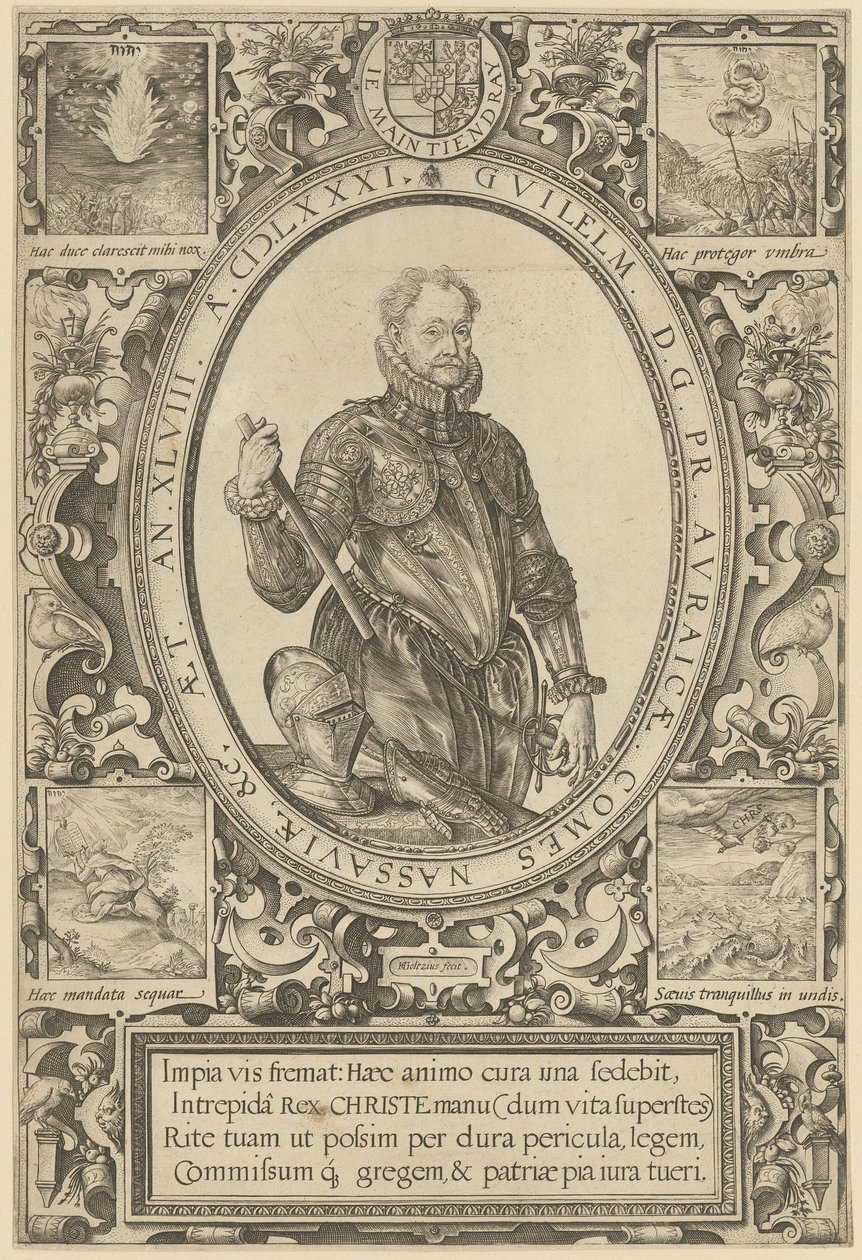 Retrato de Guilherme I de Orange de Hendrick Goltzius