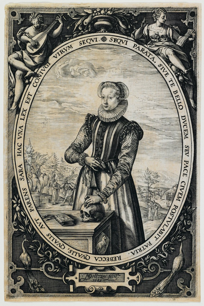 Retrato de Josina Hamels de Hendrick Goltzius