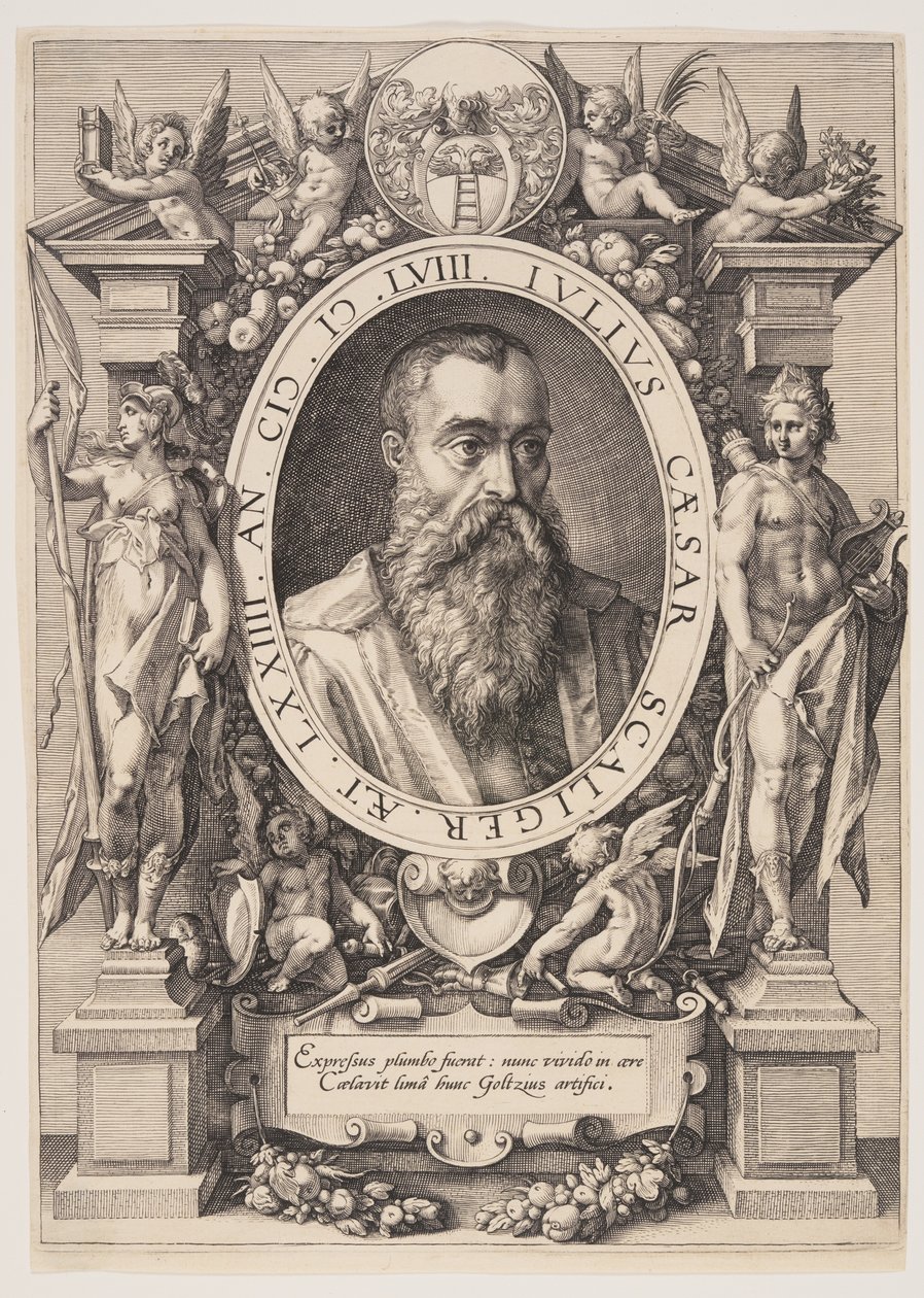 Retrato de Júlio César Scaliger de Hendrick Goltzius