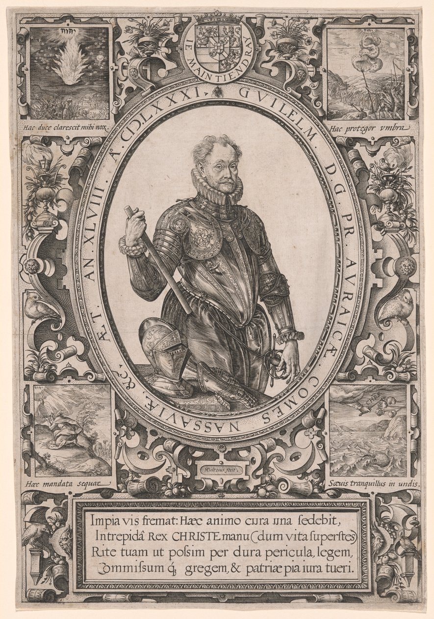 Retrato de Guilherme de Orange de Hendrick Goltzius