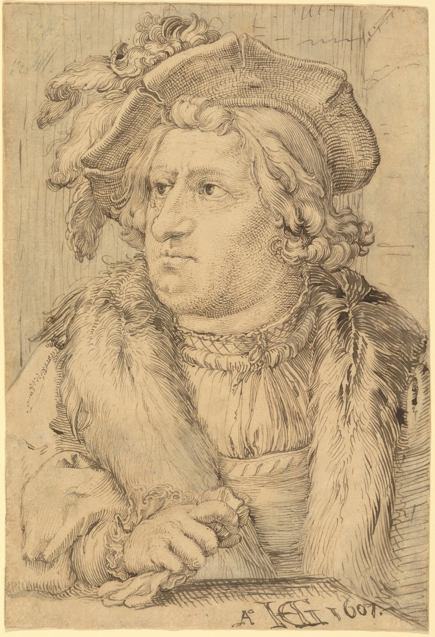 Retrato de um homem de Hendrick Goltzius