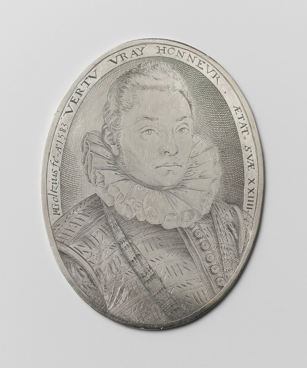 Retrato de um homem de 24 anos de Hendrick Goltzius