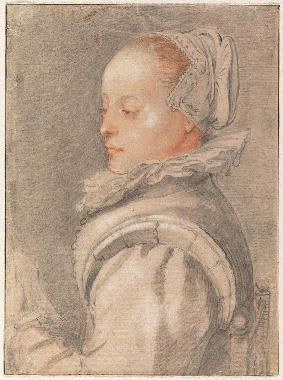 Retrato de uma jovem mulher de Hendrick Goltzius