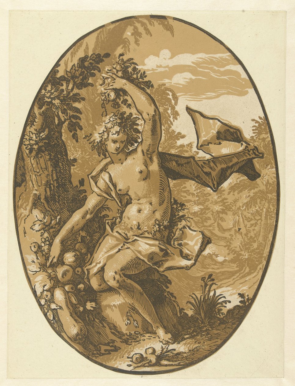 Prosérpina Deuses e Deusas (título da série) de Hendrick Goltzius