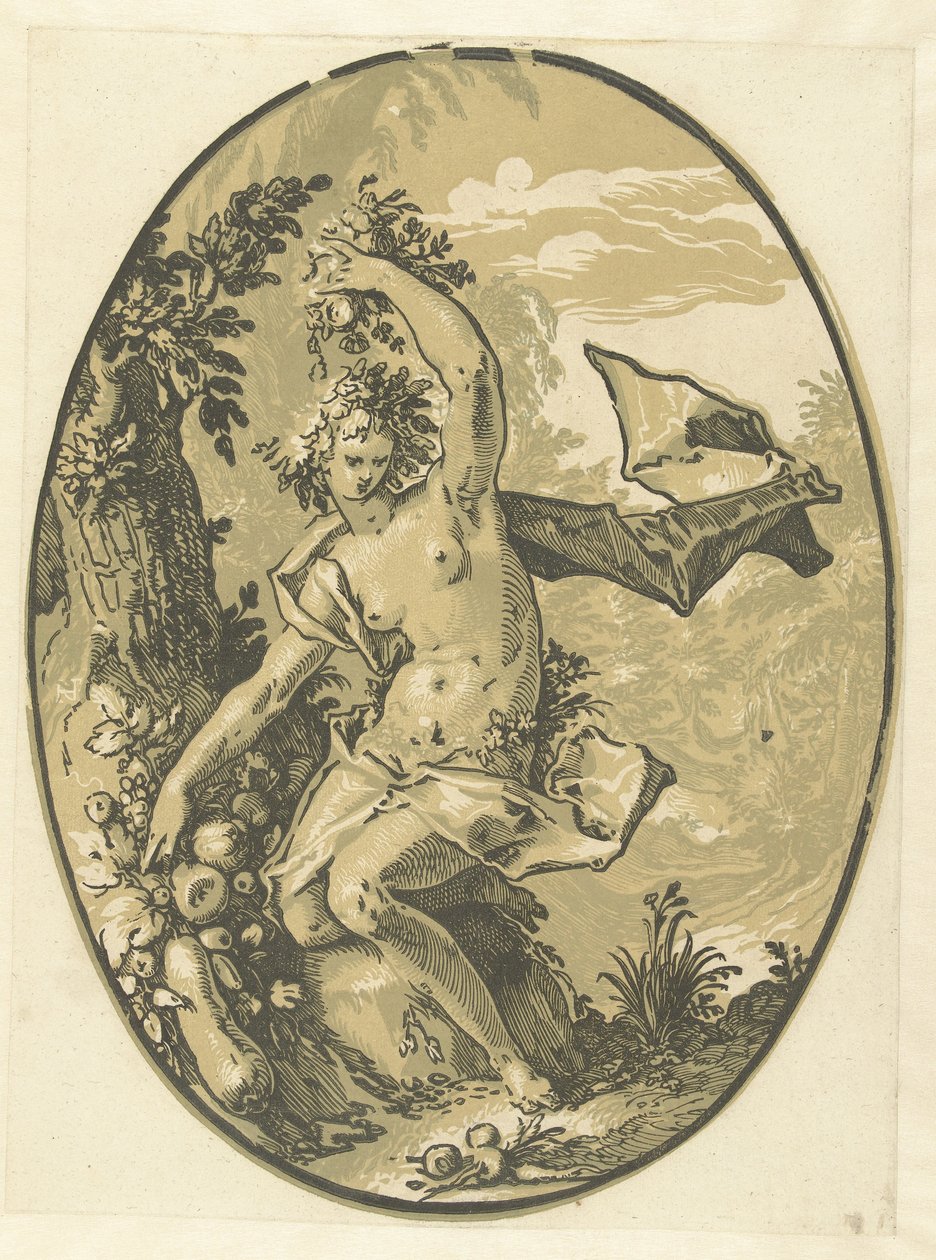 Prosérpina Deuses e Deusas (título da série) de Hendrick Goltzius
