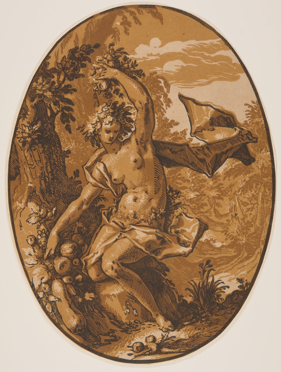 Prosérpina, de As divindades de Hendrick Goltzius