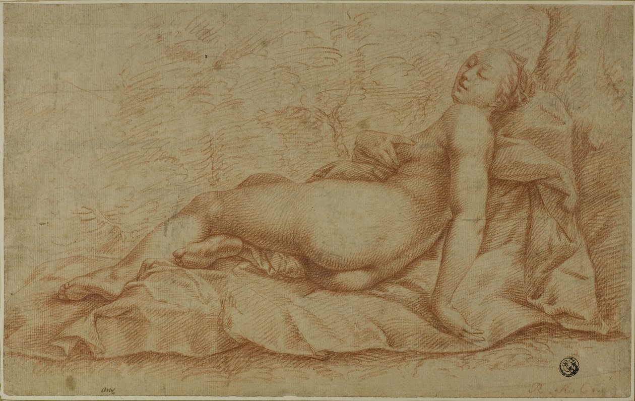 Vênus reclinado de Hendrick Goltzius