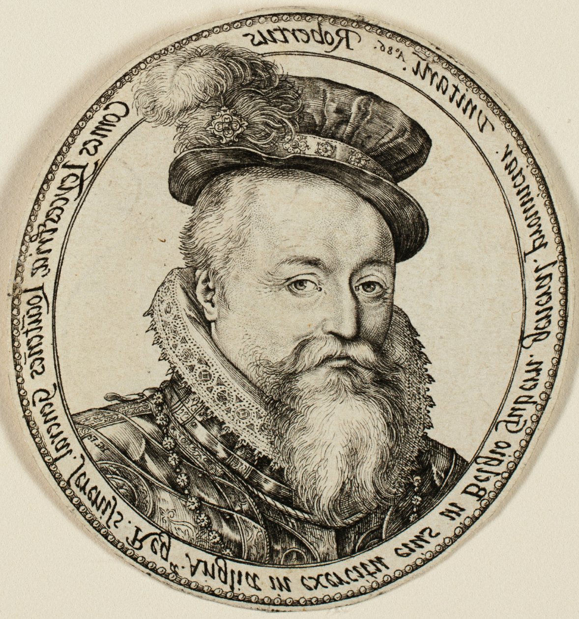 Robert Dudley, Conde de Leicester (1532-1588), Nobre Inglês, Governador-Geral das Províncias Unidas em 1585-1587 de Hendrick Goltzius